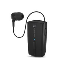 Portronics Harmonics Klip 4 Retractable Bluetooth Music & Calling Earphone With Mic (black)